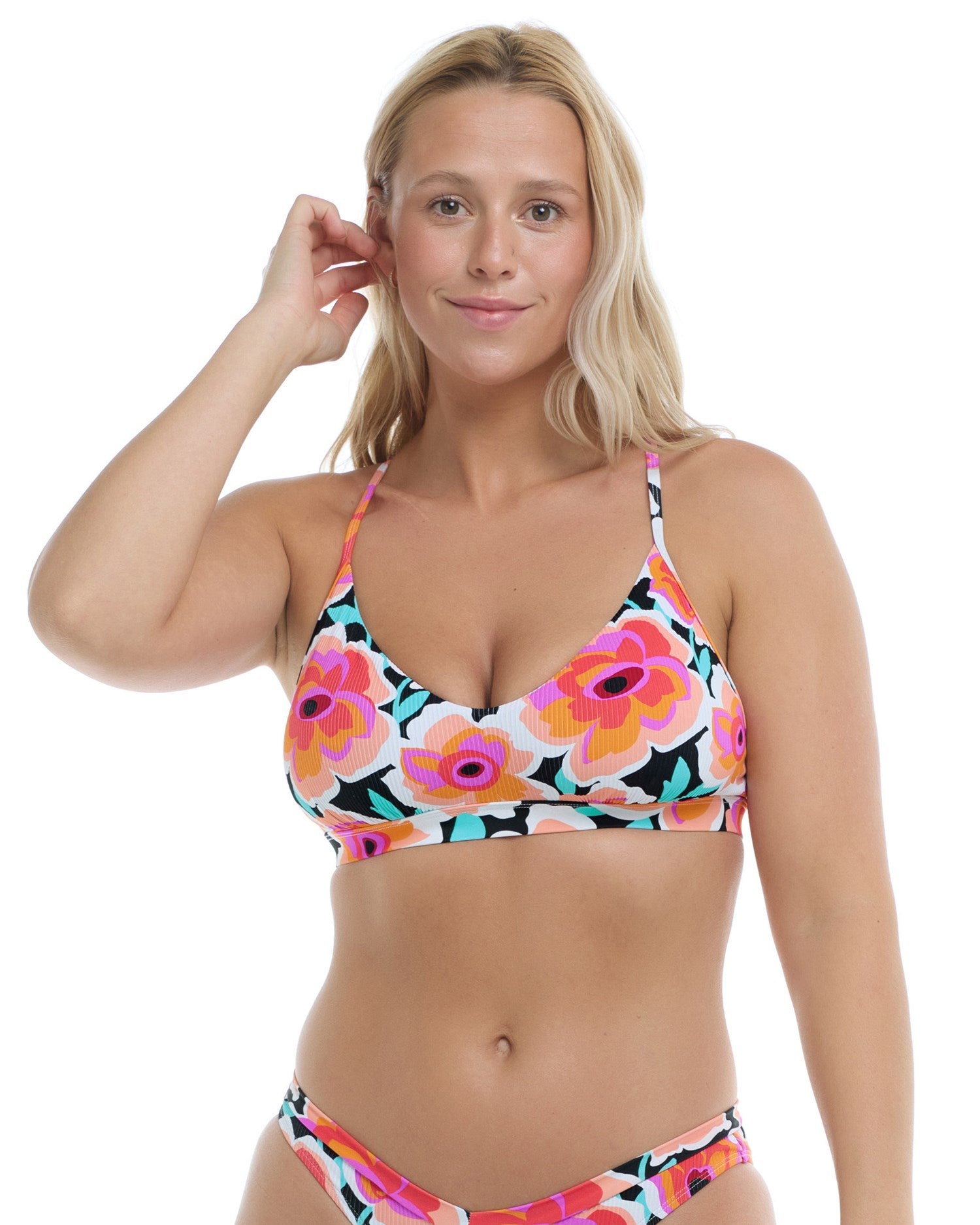 Madison Fixed Triangle Bikini Top - Multicolor – Eidon