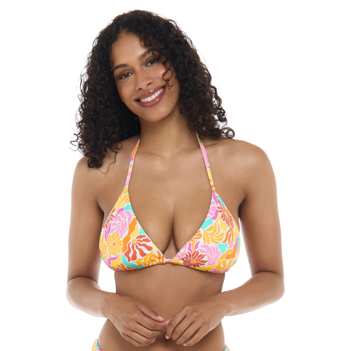 Kali Slider D Cup Top - CORAL BLOOM - Eidon