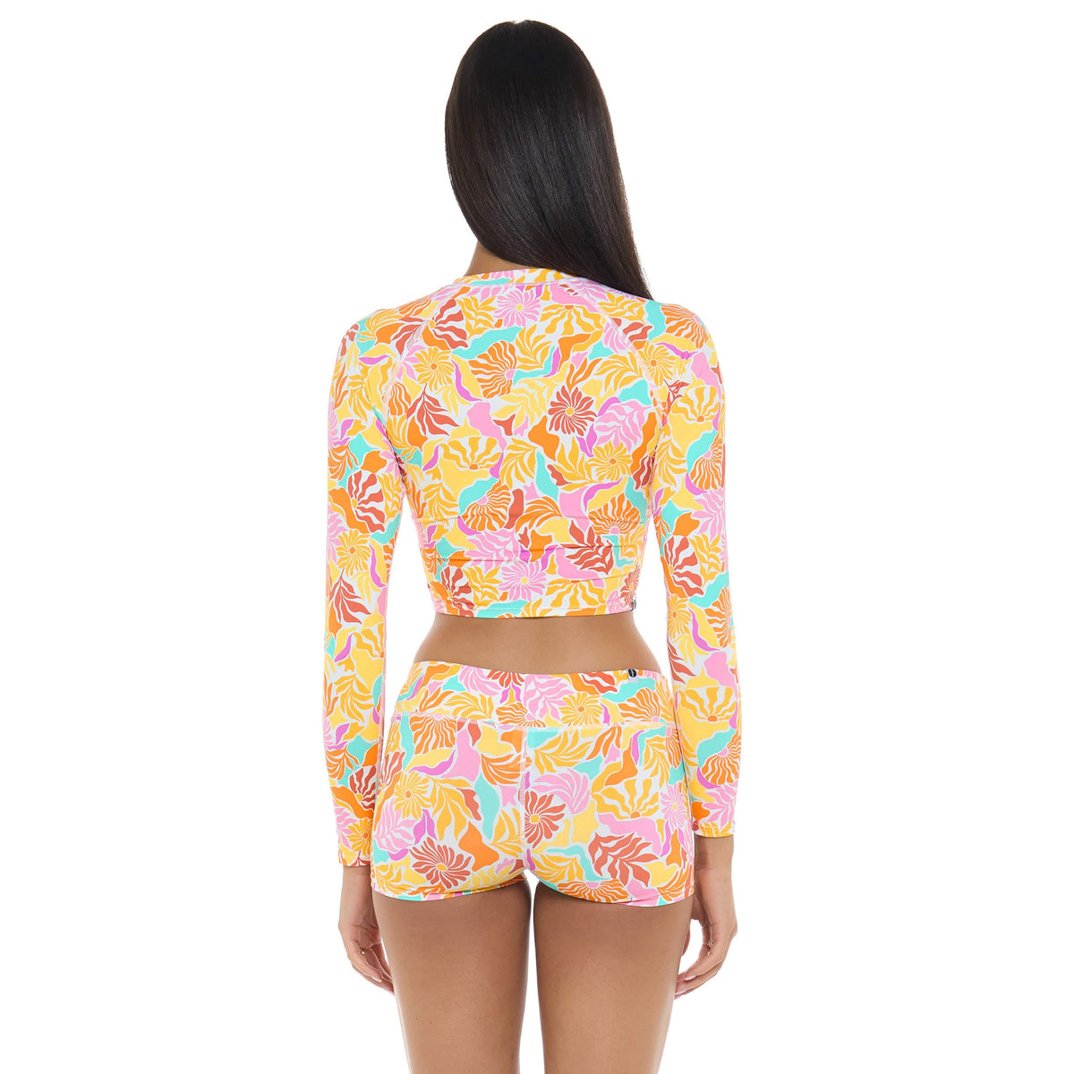 Kiko Crop Rashguard - CORAL BLOOM - Eidon