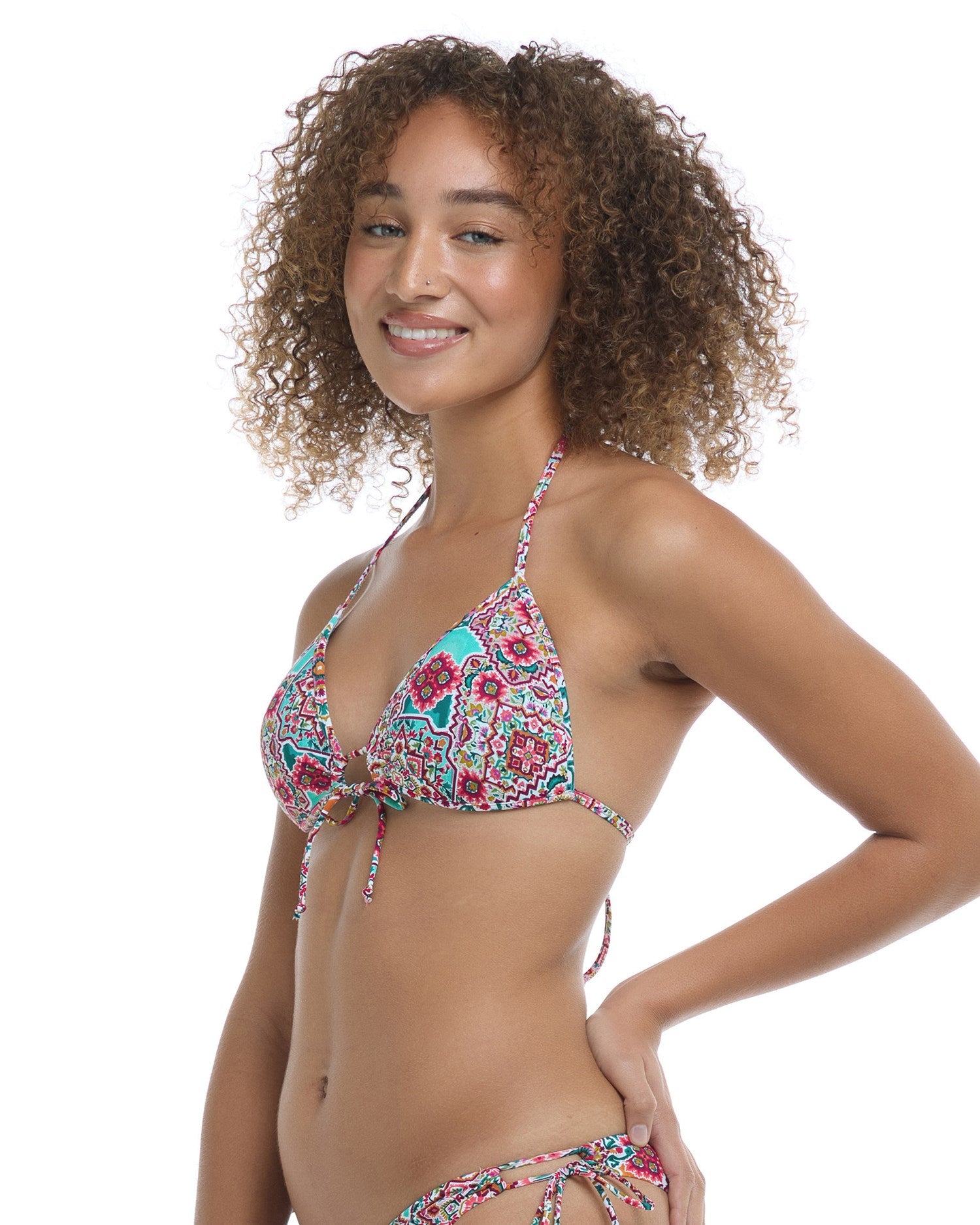 Summer Adjustable Triangle Bikini Top - Multicolor – Eidon