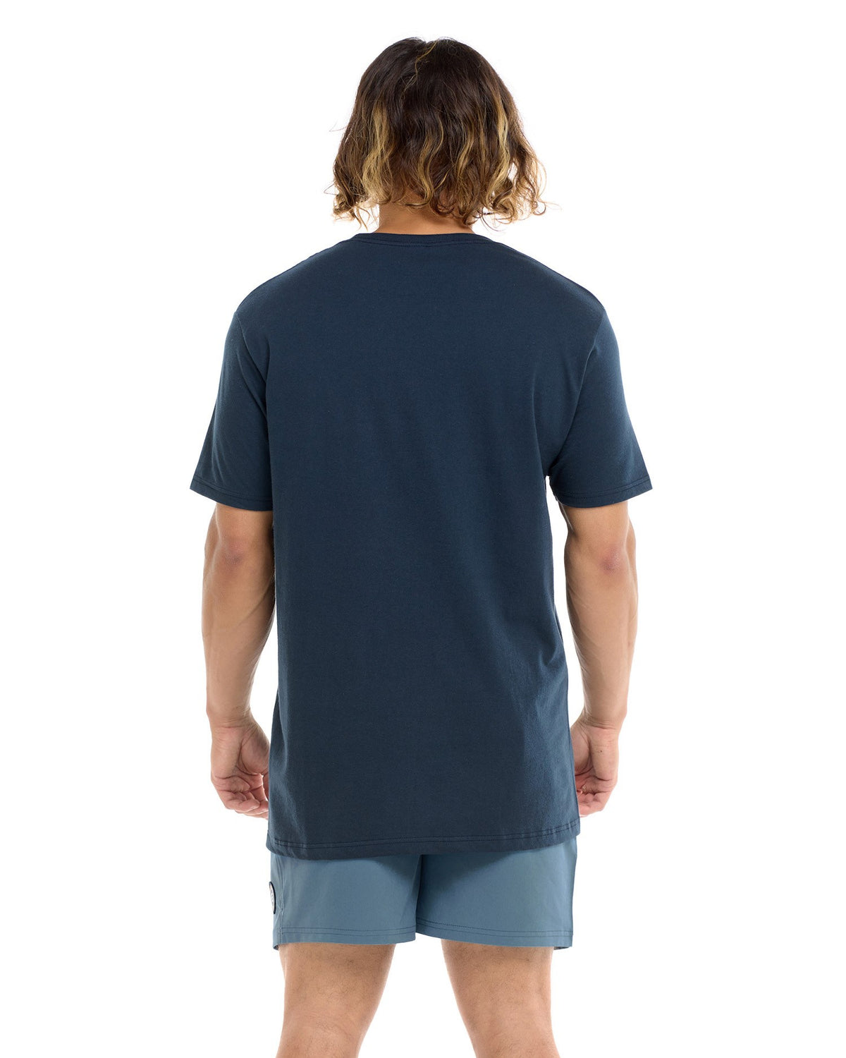 FINNEUS FISH MENS TEE-Navy