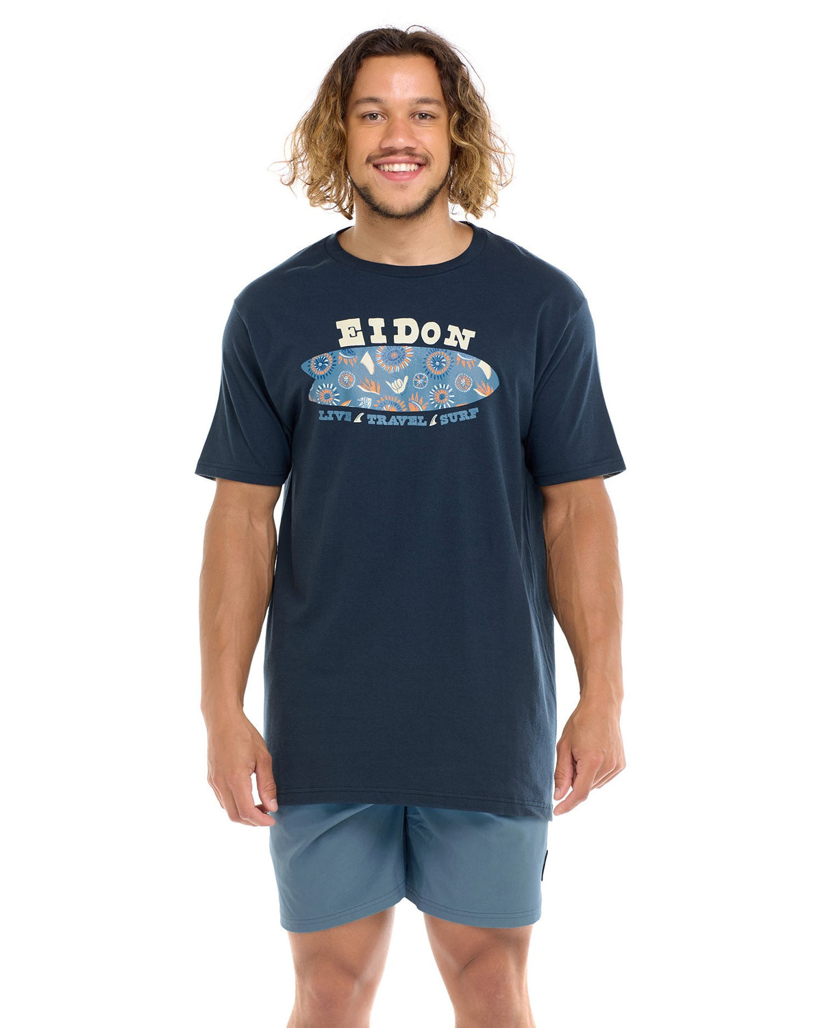 FINNEUS FISH MENS TEE-Navy