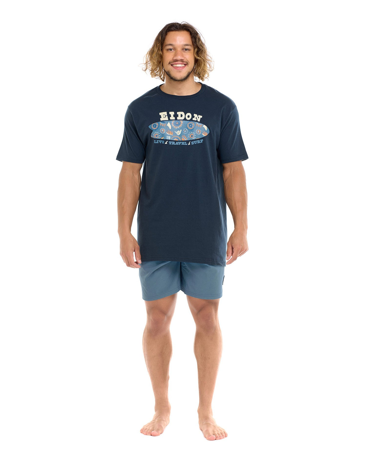 FINNEUS FISH MENS TEE-Navy