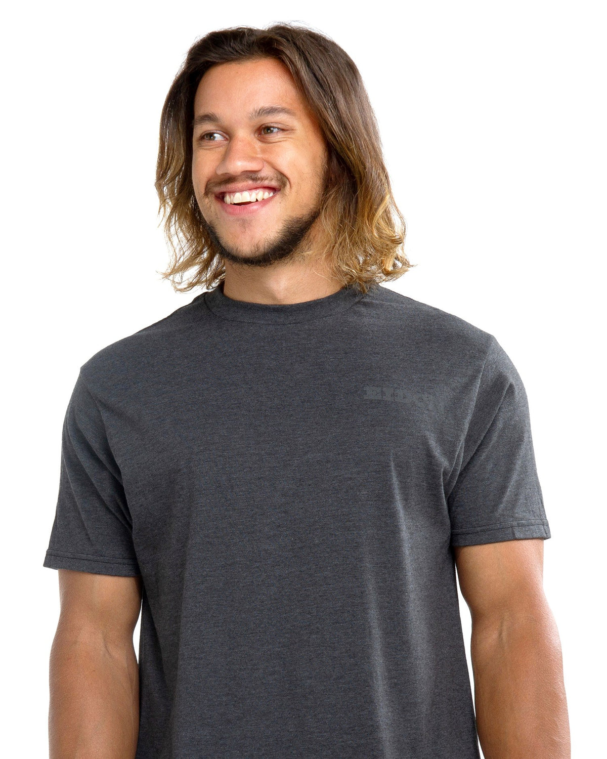 L.T.S. MENS TEE-Charcoal heather