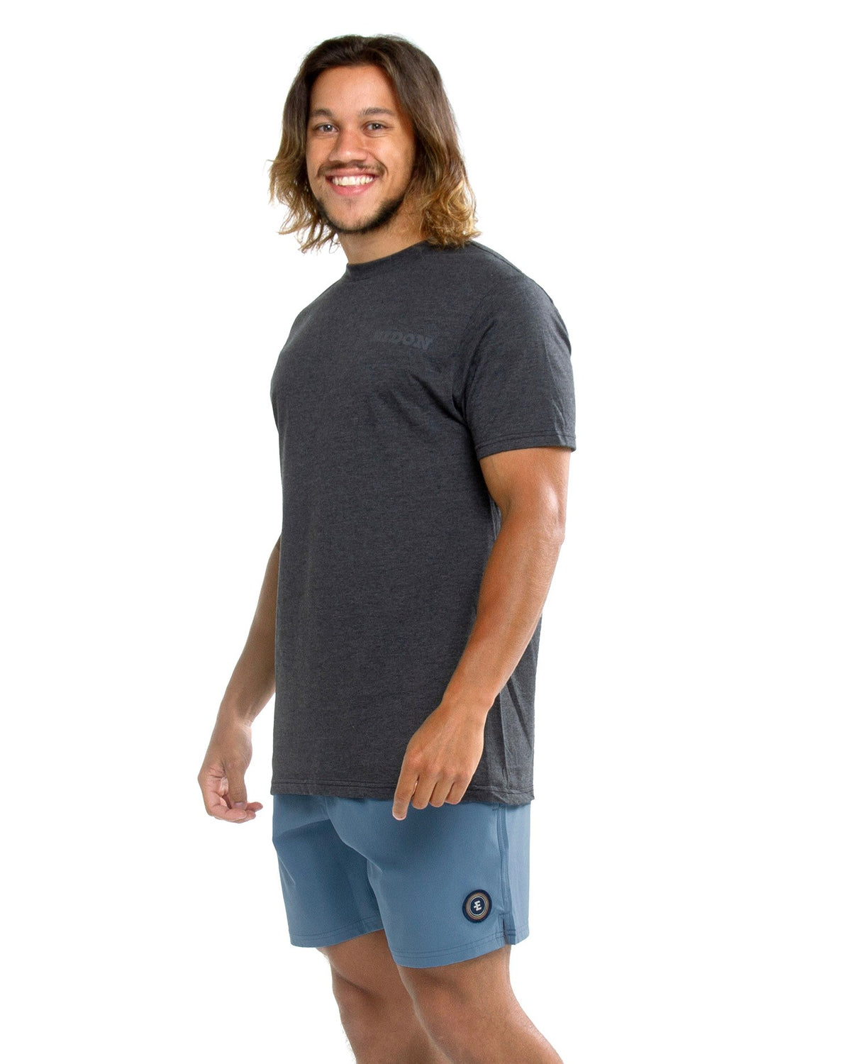 L.T.S. MENS TEE-Charcoal heather