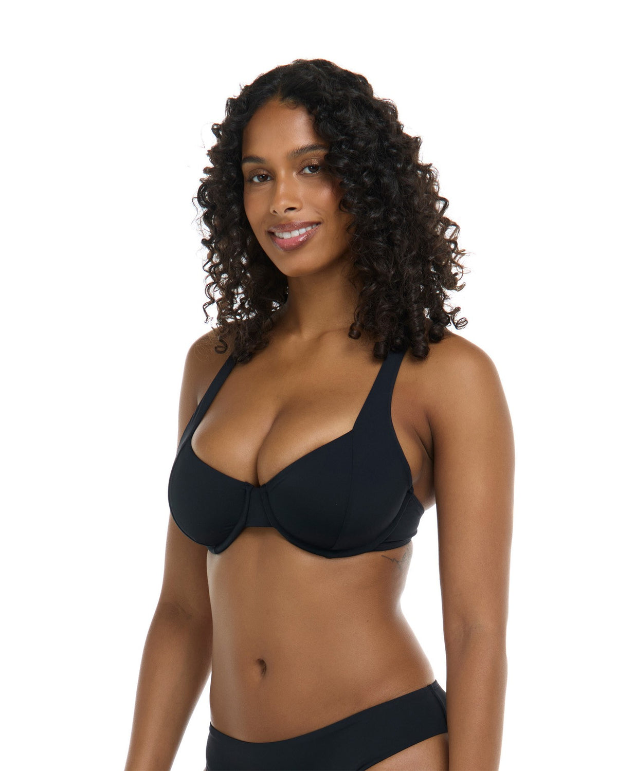 Maya D, DD, E & F Cup Top - BLACK LICORICE