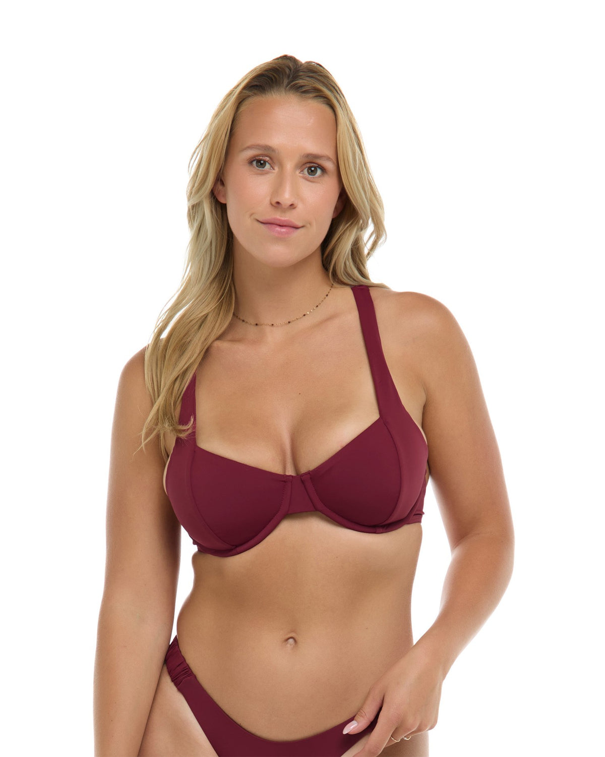 Maya D, DD, E & F Cup Top - MULBERRY