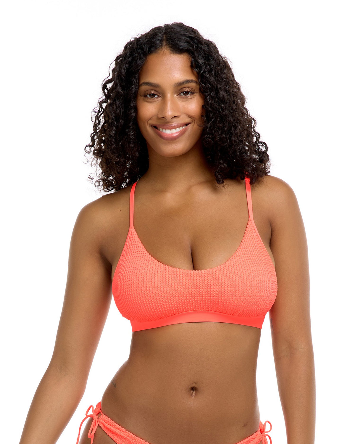 Alexa D, DD, E & F Cup Top - SORBET (Sour peach)